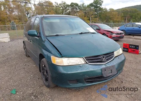 2002 Honda Odyssey Ex-L z USA, uszkodzony, nr VIN 2HKRL18072H520632